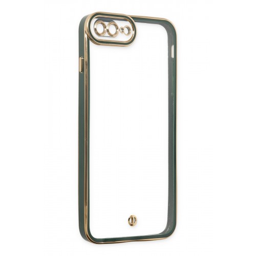 Newface iPhone 8 Plus Kılıf Liva Lens Silikon - Yeşil Newface iPhone 8 Plus Kılıf Liva Lens Silikon - Yeşil