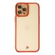 Newface iPhone 12 Pro Max Kılıf Liva Lens Silikon - Kırmızı Newface iPhone 12 Pro Max Kılıf Liva Lens Silikon - Kırmızı