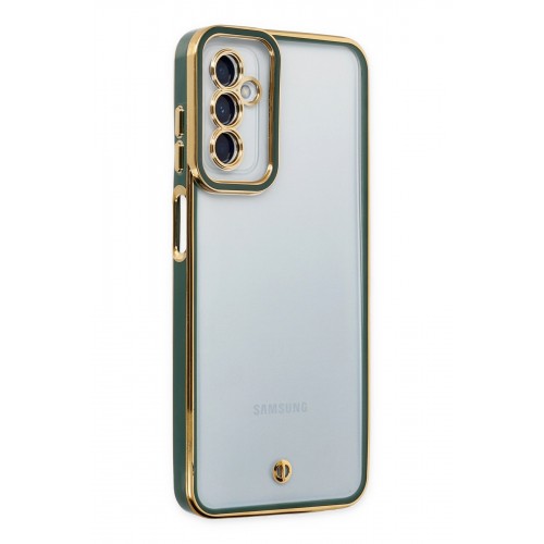 Newface Samsung Galaxy M23 Kılıf Liva Lens Silikon - Yeşil