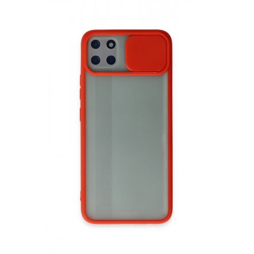 Newface Realme C11 Kılıf Palm Buzlu Kamera Sürgülü Silikon - Kırmızı Newface Realme C11 Kılıf Palm Buzlu Kamera Sürgülü Silikon - Kırmızı