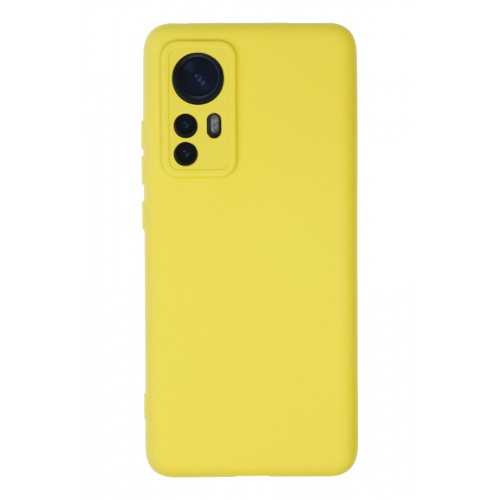 Newface Xiaomi Mi 12 Kılıf Nano içi Kadife Silikon - Sarı Newface Xiaomi Mi 12 Kılıf Nano içi Kadife Silikon - Sarı