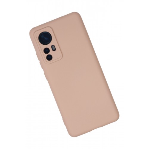Newface Xiaomi Mi 12 Kılıf Nano içi Kadife Silikon - Pudra Newface Xiaomi Mi 12 Kılıf Nano içi Kadife Silikon - Pudra