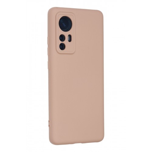 Newface Xiaomi Mi 12 Kılıf Nano içi Kadife Silikon - Pudra Newface Xiaomi Mi 12 Kılıf Nano içi Kadife Silikon - Pudra