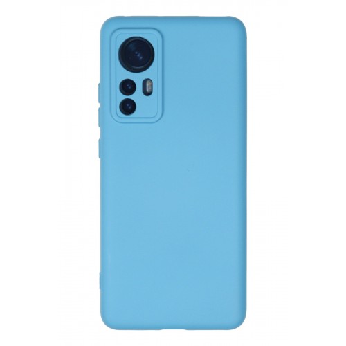 Newface Xiaomi Mi 12 Kılıf Nano içi Kadife Silikon - Mavi Newface Xiaomi Mi 12 Kılıf Nano içi Kadife Silikon - Mavi