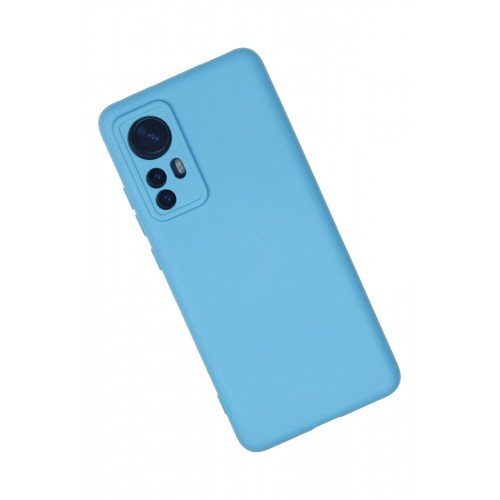 Newface Xiaomi Mi 12 Kılıf Nano içi Kadife Silikon - Mavi Newface Xiaomi Mi 12 Kılıf Nano içi Kadife Silikon - Mavi