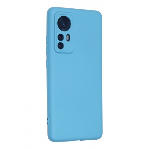 Newface Xiaomi Mi 12 Kılıf Nano içi Kadife Silikon - Mavi Newface Xiaomi Mi 12 Kılıf Nano içi Kadife Silikon - Mavi