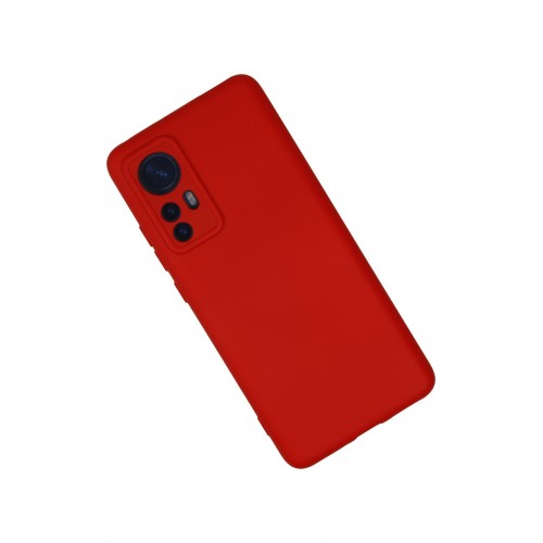 Newface Xiaomi Mi 12X Kılıf Nano içi Kadife Silikon - Kırmızı Newface Xiaomi Mi 12X Kılıf Nano içi Kadife Silikon - Kırmızı