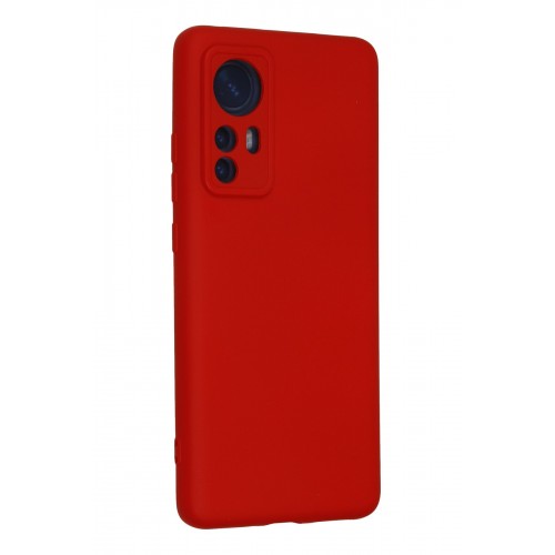Newface Xiaomi Mi 12X Kılıf Nano içi Kadife Silikon - Kırmızı Newface Xiaomi Mi 12X Kılıf Nano içi Kadife Silikon - Kırmızı