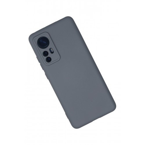 Newface Xiaomi Mi 12X Kılıf Nano içi Kadife Silikon - Gri Newface Xiaomi Mi 12X Kılıf Nano içi Kadife Silikon - Gri