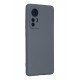 Newface Xiaomi Mi 12X Kılıf Nano içi Kadife Silikon - Gri Newface Xiaomi Mi 12X Kılıf Nano içi Kadife Silikon - Gri