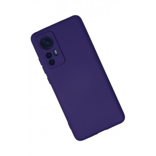 Newface Xiaomi Mi 12X Kılıf Nano içi Kadife Silikon - Mor Newface Xiaomi Mi 12X Kılıf Nano içi Kadife Silikon - Mor