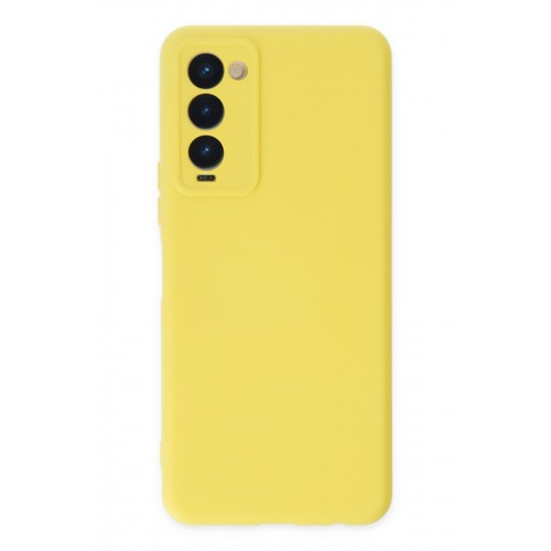 Newface Tecno Camon 18 Kılıf Nano içi Kadife Silikon - Sarı Newface Tecno Camon 18 Kılıf Nano içi Kadife Silikon - Sarı