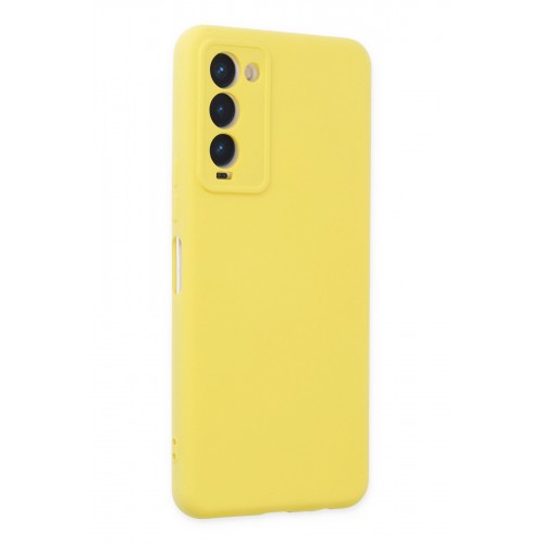 Newface Tecno Camon 18 Kılıf Nano içi Kadife Silikon - Sarı Newface Tecno Camon 18 Kılıf Nano içi Kadife Silikon - Sarı