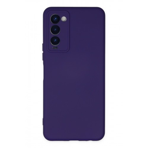 Newface Tecno Camon 18 Kılıf Nano içi Kadife Silikon - Mor Newface Tecno Camon 18 Kılıf Nano içi Kadife Silikon - Mor