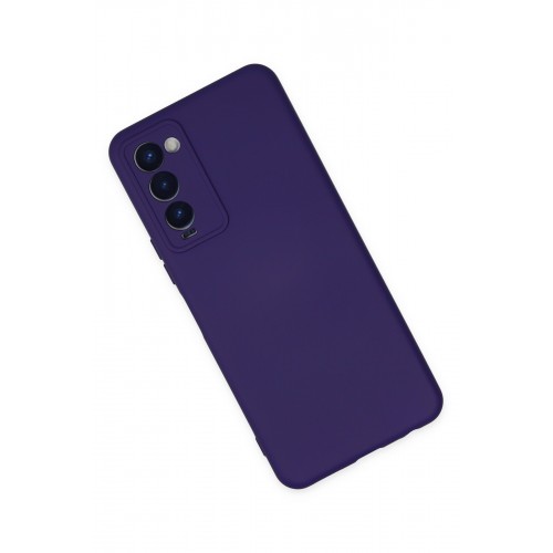 Newface Tecno Camon 18 Kılıf Nano içi Kadife Silikon - Mor Newface Tecno Camon 18 Kılıf Nano içi Kadife Silikon - Mor