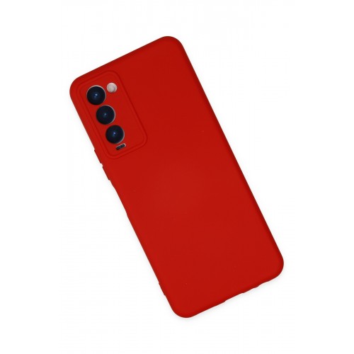 Newface Tecno Camon 18P Kılıf Nano içi Kadife Silikon - Kırmızı Newface Tecno Camon 18P Kılıf Nano içi Kadife Silikon - Kırmızı
