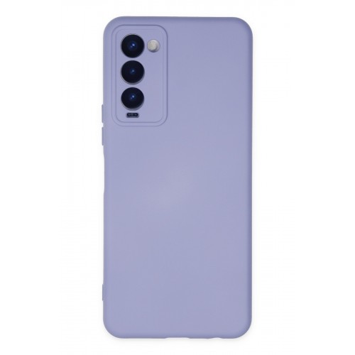 Newface Tecno Camon 18P Kılıf Nano içi Kadife Silikon - Lila Newface Tecno Camon 18P Kılıf Nano içi Kadife Silikon - Lila