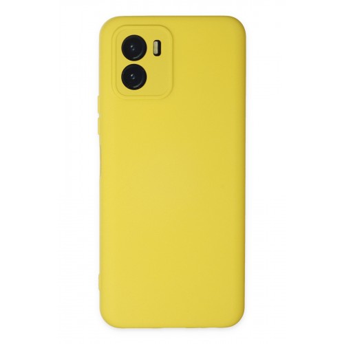 Newface Vivo Y15S Kılıf Nano içi Kadife Silikon - Sarı Newface Vivo Y15S Kılıf Nano içi Kadife Silikon - Sarı