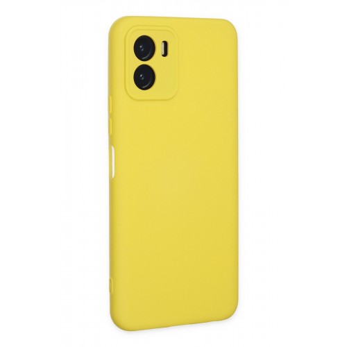 Newface Vivo Y15S Kılıf Nano içi Kadife Silikon - Sarı Newface Vivo Y15S Kılıf Nano içi Kadife Silikon - Sarı