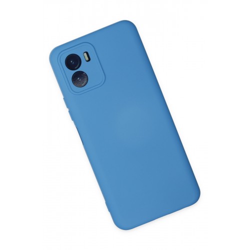 Newface Vivo Y15S Kılıf Nano içi Kadife Silikon - Mavi Newface Vivo Y15S Kılıf Nano içi Kadife Silikon - Mavi