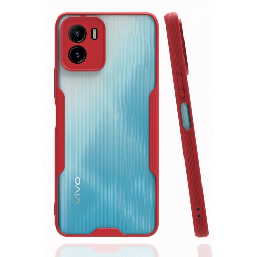 Newface Vivo Y15S Kılıf Platin Silikon - Kırmızı Newface Vivo Y15S Kılıf Platin Silikon - Kırmızı