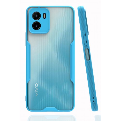 Newface Vivo Y15S Kılıf Platin Silikon - Mavi Newface Vivo Y15S Kılıf Platin Silikon - Mavi