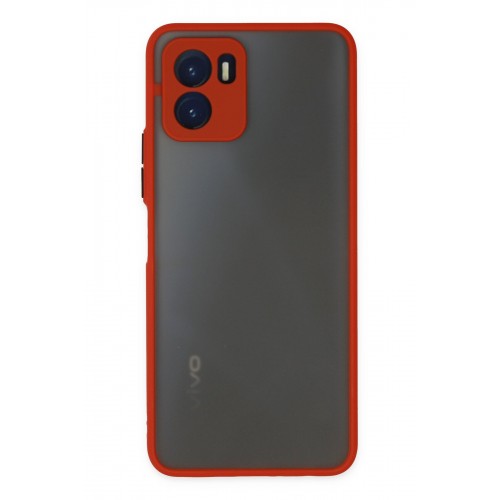 Newface Vivo Y15S Kılıf Montreal Silikon Kapak - Kırmızı Newface Vivo Y15S Kılıf Montreal Silikon Kapak - Kırmızı