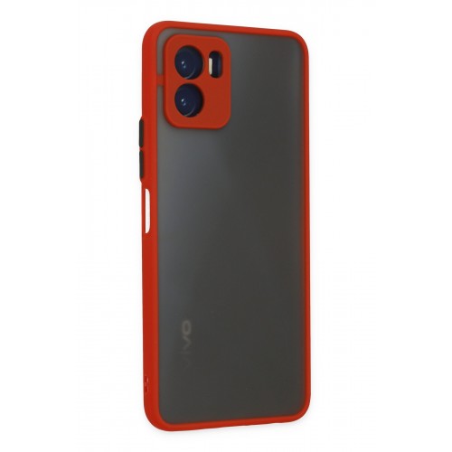 Newface Vivo Y15S Kılıf Montreal Silikon Kapak - Kırmızı Newface Vivo Y15S Kılıf Montreal Silikon Kapak - Kırmızı
