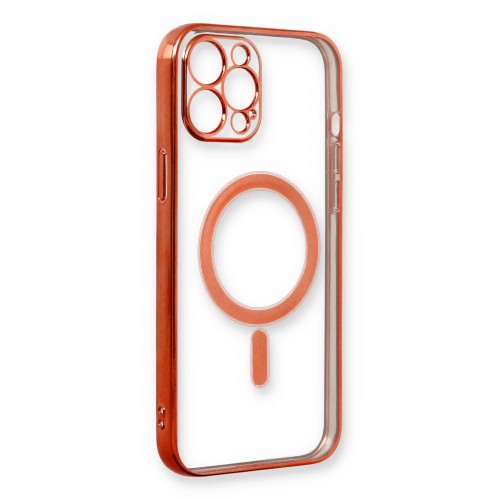 Newface iPhone 12 Pro Max Kılıf Magneticsafe Lazer Silikon - Kırmızı Newface iPhone 12 Pro Max Kılıf Magneticsafe Lazer Silikon - Kırmızı