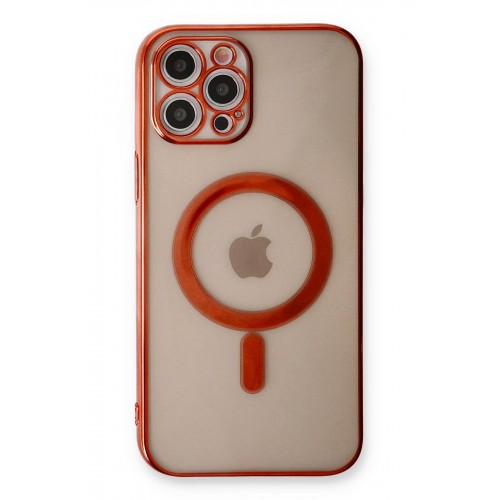 Newface iPhone 12 Pro Max Kılıf Magneticsafe Lazer Silikon - Kırmızı Newface iPhone 12 Pro Max Kılıf Magneticsafe Lazer Silikon - Kırmızı