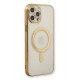 Newface iPhone 12 Pro Kılıf Magneticsafe Lazer Silikon - Gold Newface iPhone 12 Pro Kılıf Magneticsafe Lazer Silikon - Gold