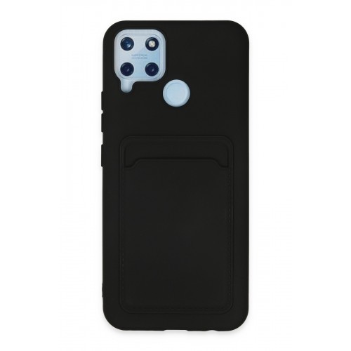 Newface Realme C25 Kılıf Kelvin Kartvizitli Silikon - Siyah Newface Realme C25 Kılıf Kelvin Kartvizitli Silikon - Siyah