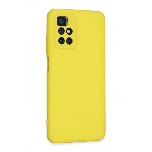 Newface Xiaomi Redmi 10 Kılıf Nano içi Kadife Silikon - Sarı Newface Xiaomi Redmi 10 Kılıf Nano içi Kadife Silikon - Sarı