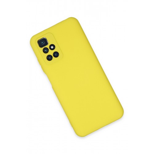 Newface Xiaomi Redmi 10 Kılıf Nano içi Kadife Silikon - Sarı Newface Xiaomi Redmi 10 Kılıf Nano içi Kadife Silikon - Sarı