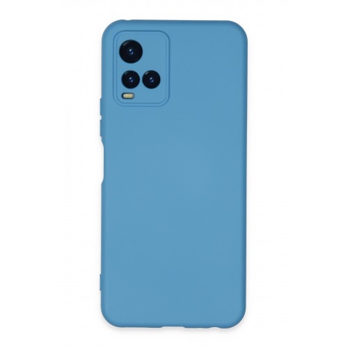 Newface Vivo Y33S Kılıf Nano içi Kadife Silikon - Mavi Newface Vivo Y33S Kılıf Nano içi Kadife Silikon - Mavi
