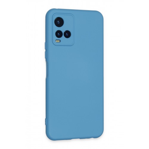 Newface Vivo Y33S Kılıf Nano içi Kadife Silikon - Mavi Newface Vivo Y33S Kılıf Nano içi Kadife Silikon - Mavi