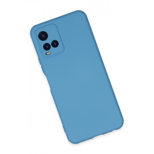 Newface Vivo Y33S Kılıf Nano içi Kadife Silikon - Mavi Newface Vivo Y33S Kılıf Nano içi Kadife Silikon - Mavi