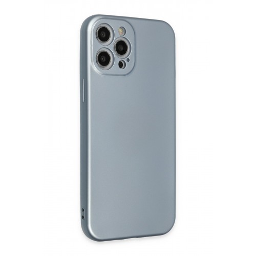 Newface iPhone 12 Pro Max Kılıf Nano içi Kadife Silikon - Sky Blue Newface iPhone 12 Pro Max Kılıf Nano içi Kadife Silikon - Sky Blue