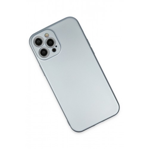 Newface iPhone 12 Pro Max Kılıf Nano içi Kadife Silikon - Sky Blue Newface iPhone 12 Pro Max Kılıf Nano içi Kadife Silikon - Sky Blue