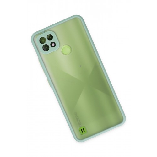 Newface Realme C21 Kılıf Montreal Silikon Kapak - Turkuaz Newface Realme C21 Kılıf Montreal Silikon Kapak - Turkuaz