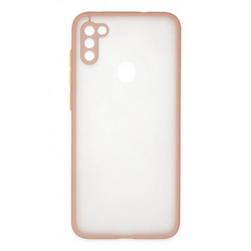 Newface Samsung Galaxy M11 Kılıf Montreal Silikon Kapak - Pembe