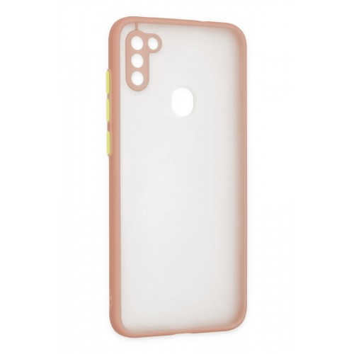 Newface Samsung Galaxy M11 Kılıf Montreal Silikon Kapak - Pembe Newface Samsung Galaxy M11 Kılıf Montreal Silikon Kapak - Pembe