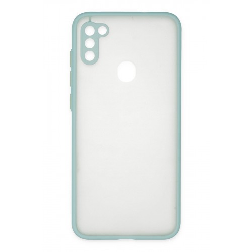 Newface Samsung Galaxy A11 Kılıf Montreal Silikon Kapak - Turkuaz Newface Samsung Galaxy A11 Kılıf Montreal Silikon Kapak - Turkuaz