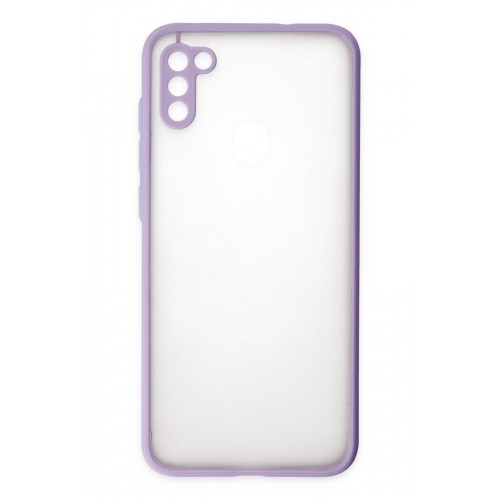 Newface Samsung Galaxy A11 Kılıf Montreal Silikon Kapak - Mor Newface Samsung Galaxy A11 Kılıf Montreal Silikon Kapak - Mor