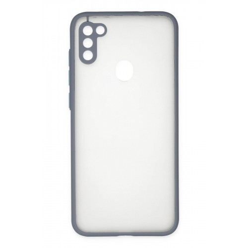Newface Samsung Galaxy A11 Kılıf Montreal Silikon Kapak - Gri Newface Samsung Galaxy A11 Kılıf Montreal Silikon Kapak - Gri