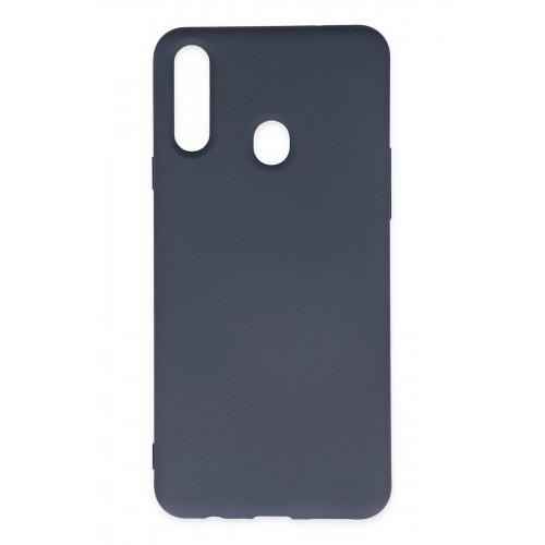 Newface Samsung Galaxy A20S Kılıf Nano içi Kadife Silikon - Gri Newface Samsung Galaxy A20S Kılıf Nano içi Kadife Silikon - Gri