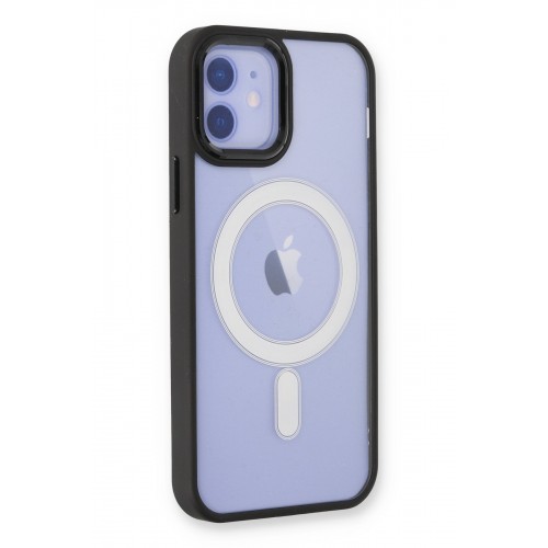 Newface iPhone 12 Kılıf Room Magneticsafe Silikon - Siyah Newface iPhone 12 Kılıf Room Magneticsafe Silikon - Siyah