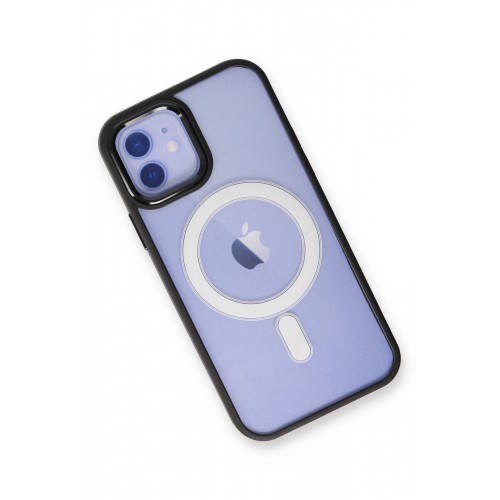 Newface iPhone 12 Kılıf Room Magneticsafe Silikon - Siyah Newface iPhone 12 Kılıf Room Magneticsafe Silikon - Siyah
