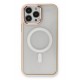 Newface iPhone 13 Pro Max Kılıf Room Magneticsafe Silikon - Pudra Newface iPhone 13 Pro Max Kılıf Room Magneticsafe Silikon - Pudra