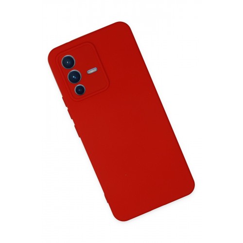 Newface Vivo V23 5G Kılıf Nano içi Kadife Silikon - Kırmızı Newface Vivo V23 5G Kılıf Nano içi Kadife Silikon - Kırmızı